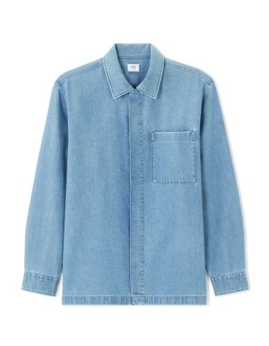 Surchemise en jean 100% coton - bleu