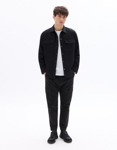 Surchemise en sergé - noir