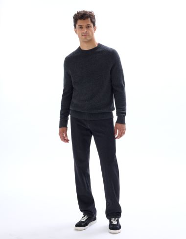 Jean loose coton TENCEL™ Lyocell - marine noir