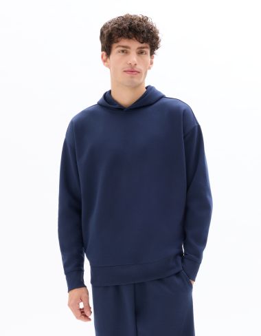 Sweat oversize à capuche - marine