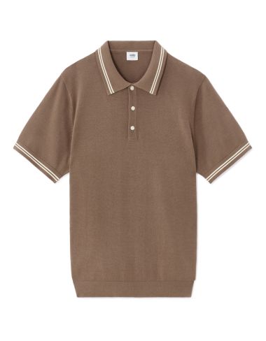 Polo regular 100% jersey de coton - gris