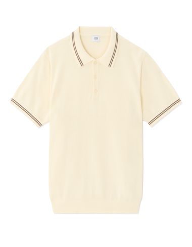 Polo regular 100% jersey de coton - beige