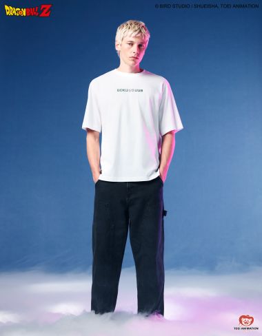 Dragon Ball Z - T-Shirt Son Goku et Uub blanc