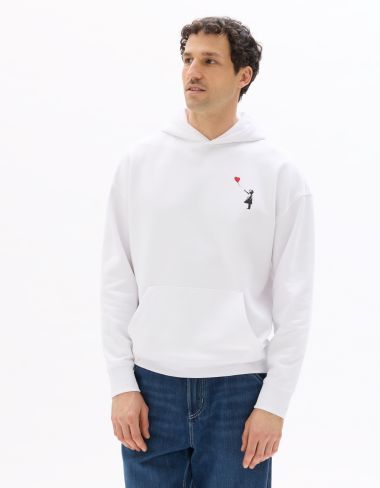 Banksy - Sweat homme blanc
