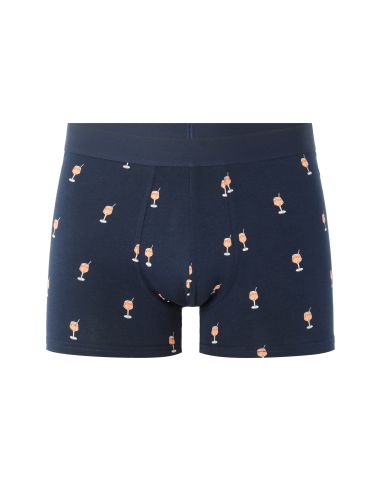 Boxer à motifs cocktails - bleu