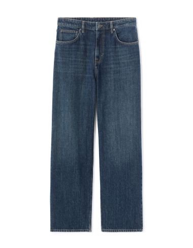 Jean baggy 100% coton C75 - bleu foncé