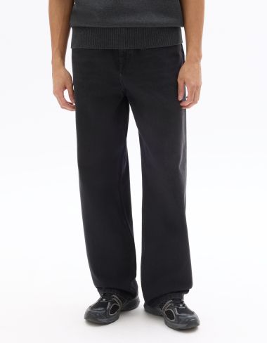 Jean baggy 100% coton C15 - noir