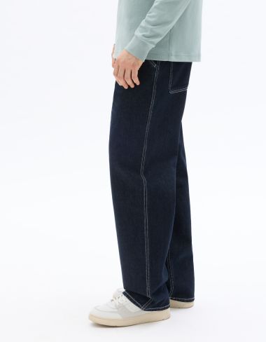 Jean baggy 100% coton - brut