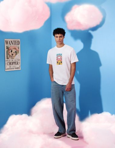 One Piece - T-shirt homme blanc