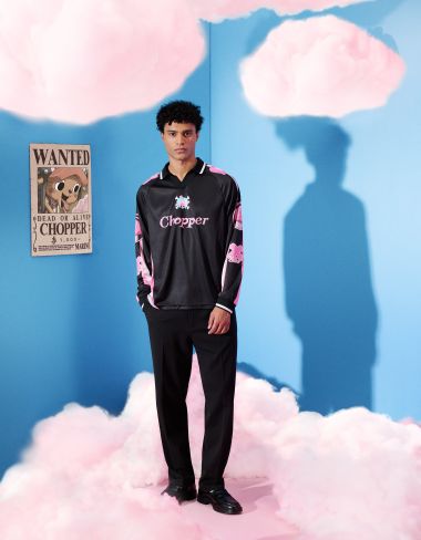 One Piece - Maillot oversize homme noir Tony Tony Chopper