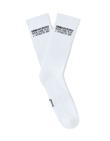 Chaussettes hautes en coton stretch à micro motifs