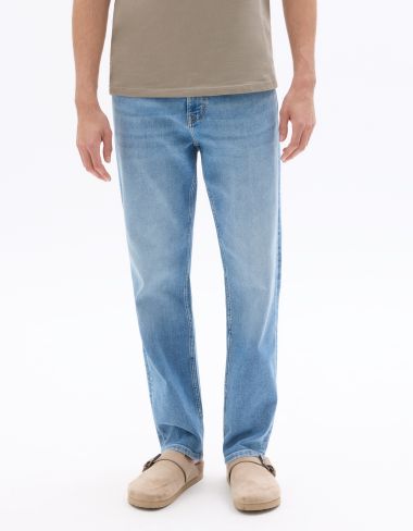 jean straight indéformable - bleached
