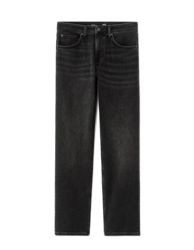 jean straight indéformable - noir