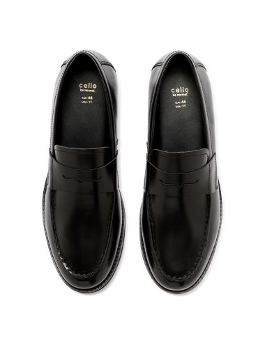 Mocassins en cuir - noir