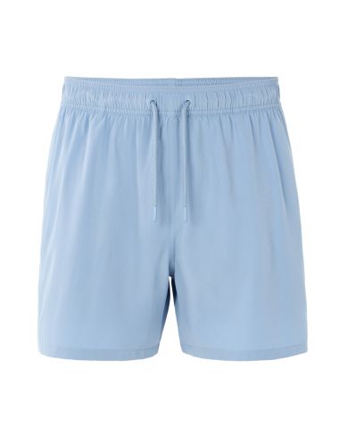 Maillot de bain stretch uni - bleu