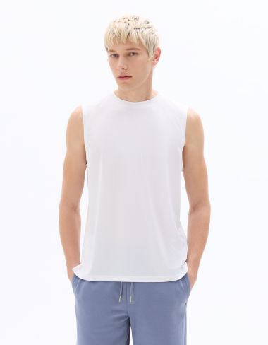 Débardeur gamme sport en mesh - blanc
