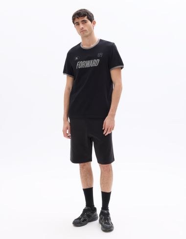 Short loose en interlock - noir
