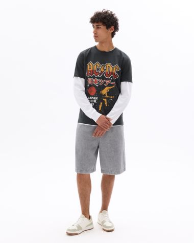 ACDC - T-shirt gris