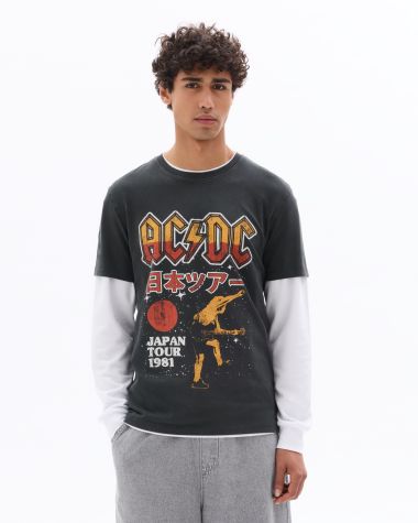 ACDC - T-shirt gris