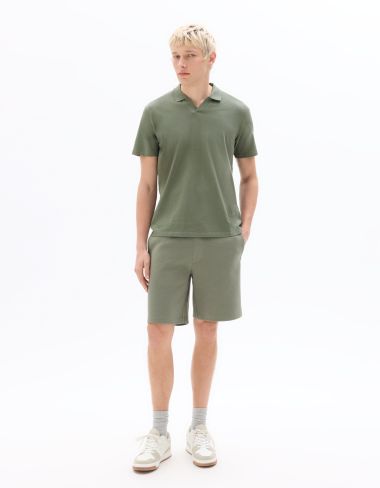Bermuda en piqué - vert
