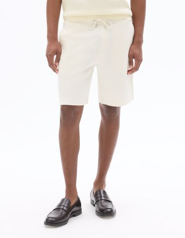 Bermuda en piqué - beige