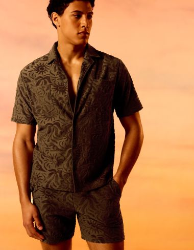 Saint-Tropez - Chemise homme kaki