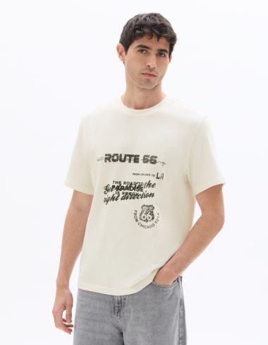 Route 66 - T-shirt blanc