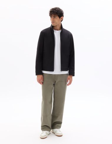 Blouson col montant déperlant et résistant - noir