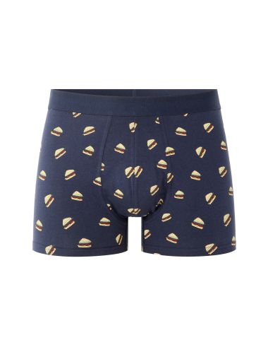 Boxer à motifs club sandwich - bleu
