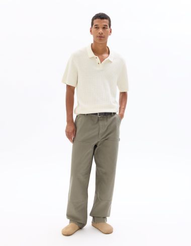 Polo regular 100% coton - blanc