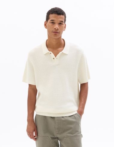 Polo regular 100% coton - blanc