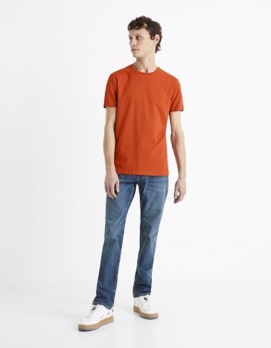 Essentiel - Le T-shirt slim terracotta