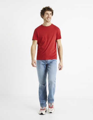 Essentiel - le T-shirt regular 100% coton - rouge