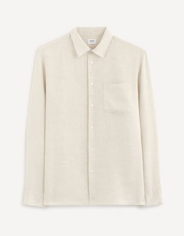 Chemise regular 100% lin