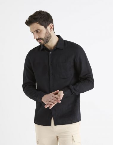 Chemise regular 100% lin