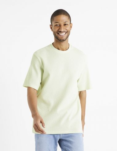 T-shirt col rond - vert