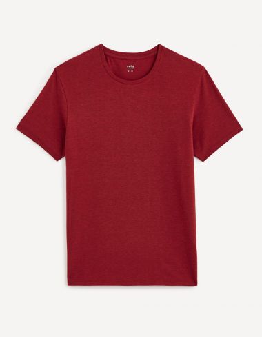 T-shirt col rond coton stretch