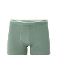 Boxer coton stretch ceinture contrastée - vert