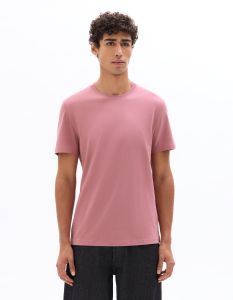 T-Shirt regular col rond 100% coton - bois de rose