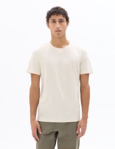 T-shirt regular col rond 100% coton - écru