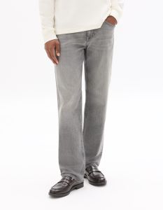 Jean straight coton stretch - gris clair