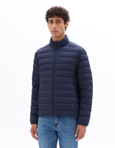 Doudoune Downwarm light manches longues col montant 90% duvet 10% plume - marine