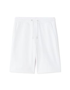 Short en molleton 100% coton - blanc