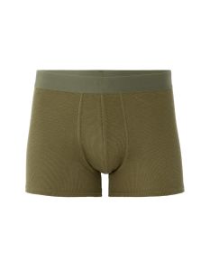 Boxer uni en coton stretch gaufré - kaki