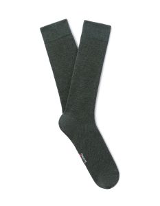 Chaussettes hautes en coton stretch piqué - vert