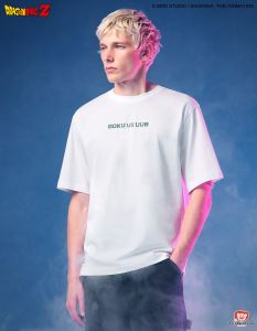 Dragon Ball Z - T-Shirt Son Goku et Uub blanc