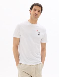 Banksy - T-shirt homme blanc