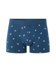 Boxer à motifs pop-corns - bleu