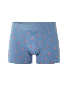 Boxer à motifs flamant rose - bleu