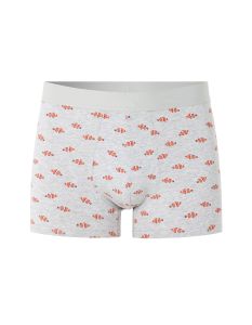 Boxer à motif poisson clown - gris clair